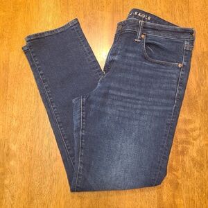 American Eagle Women’s Curvy Super Hi Rise Jegging Jeans Sz 0 Short Stretch